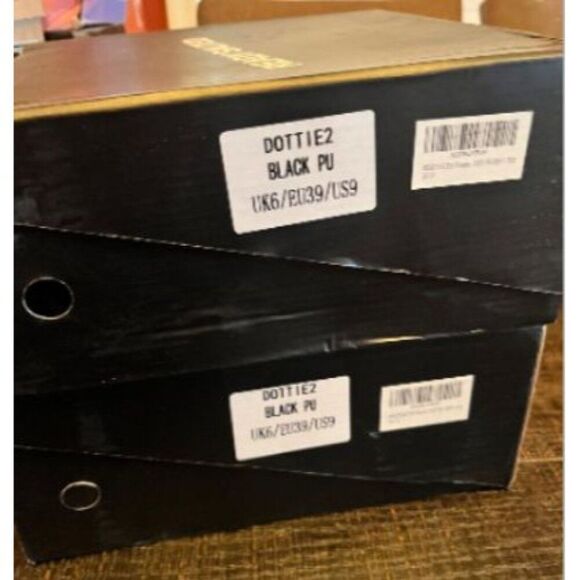 Ready Salted New In Box Women's Black Combat Boots Size 9 - Picture 5 of 6